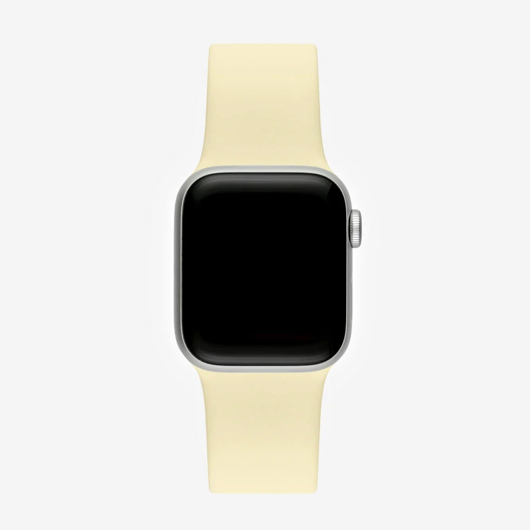 Limon Sarısı Silikon Kordon – Apple Watch Uyumlu (S/M & M/L)