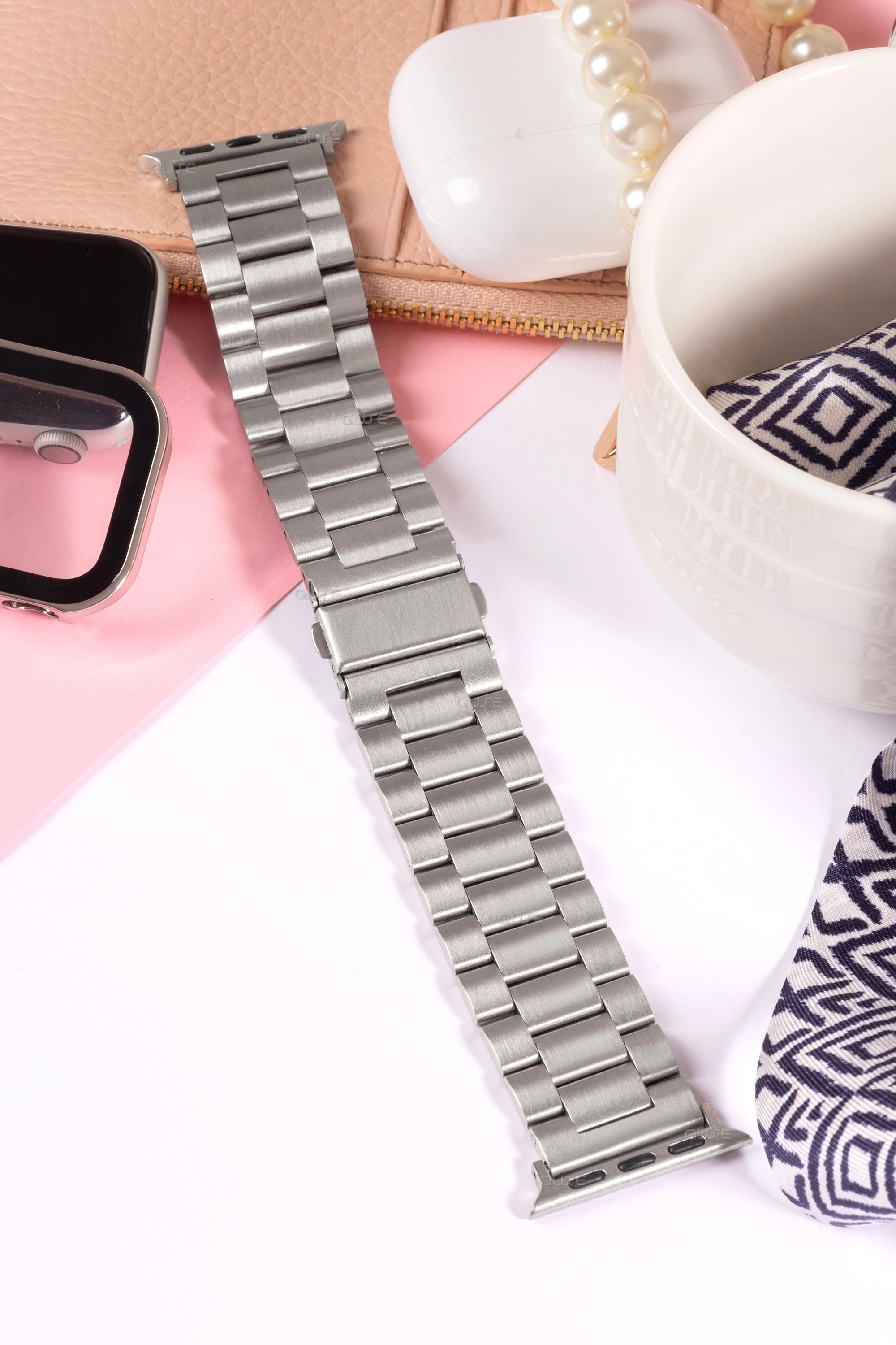Clario Classic Serisi - Apple Watch ile Uyumlu Paslanmaz Çelik Kordon