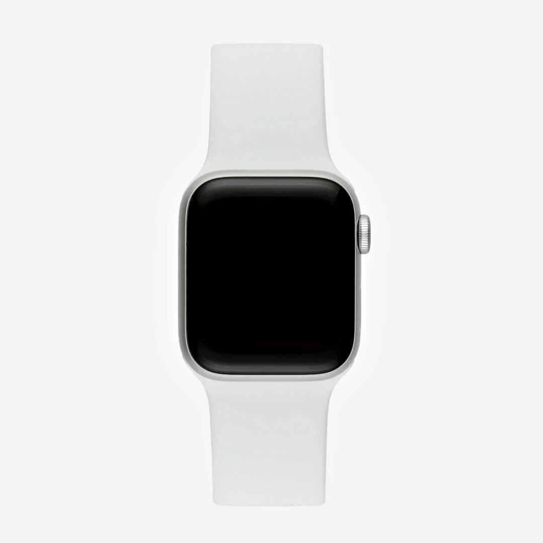 Beyaz Silikon Kordon – Apple Watch Uyumlu (S/M & M/L)