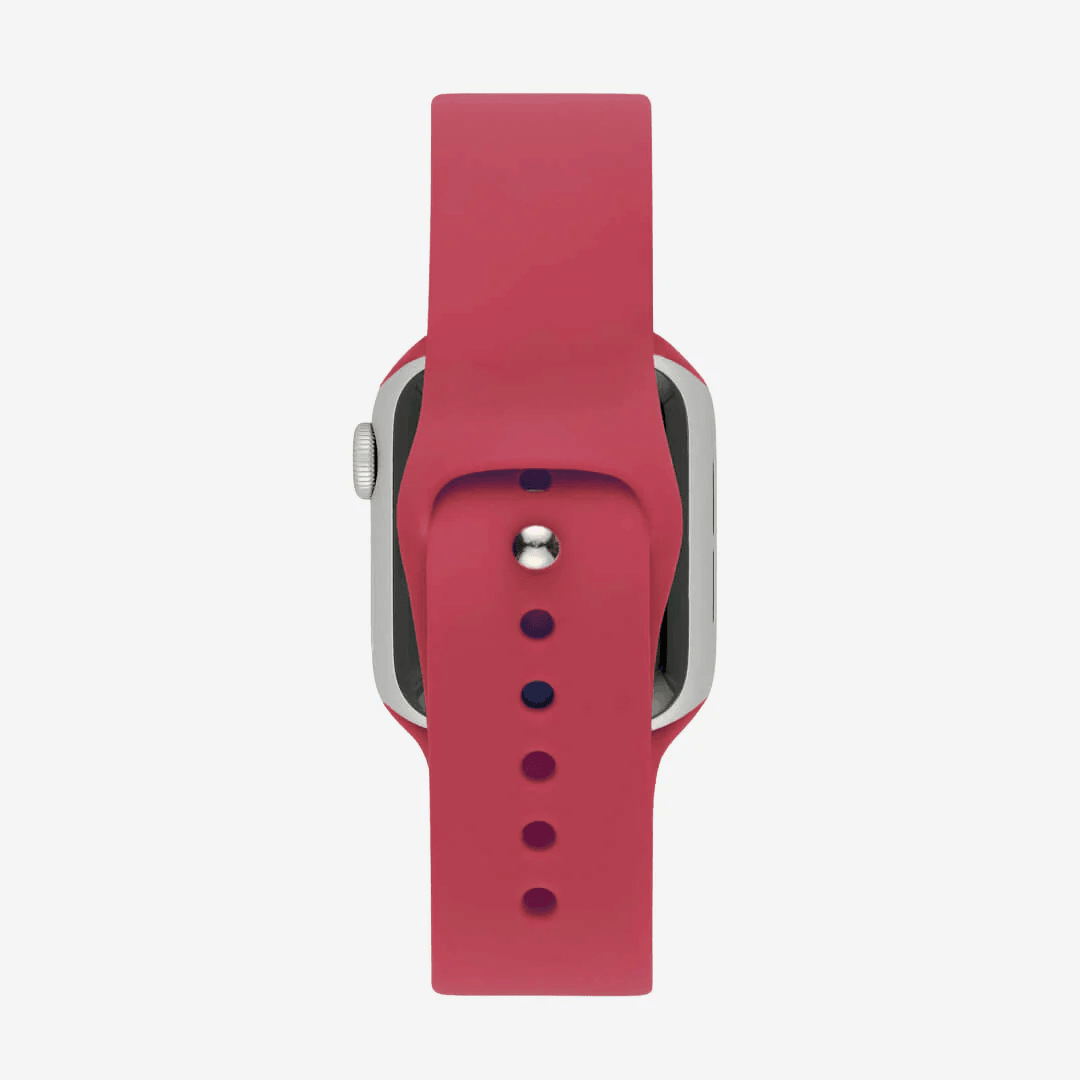 Vişne Silikon Kordon – Apple Watch Uyumlu (S/M & M/L)
