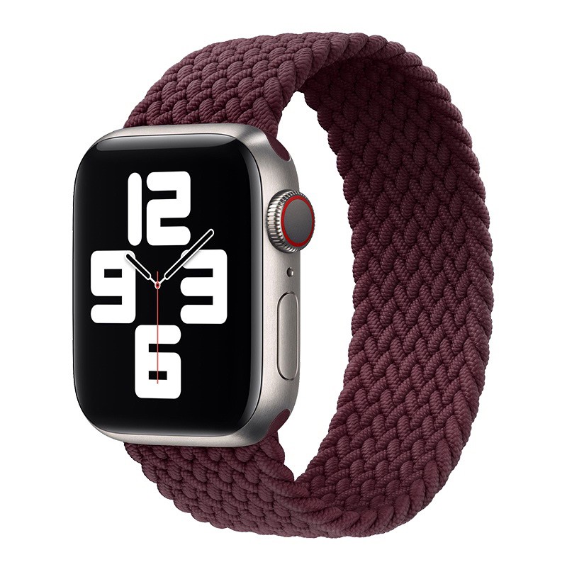 Mürdüm Apple Watch Örgü Solo Loop Kordon – Small & Medium
