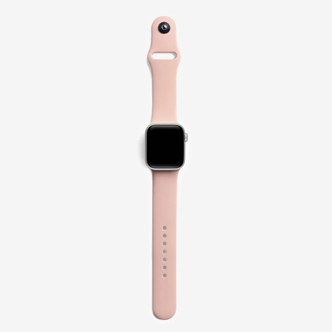 Pudra Pembesi Silikon Kordon – Apple Watch Uyumlu (S/M & M/L)