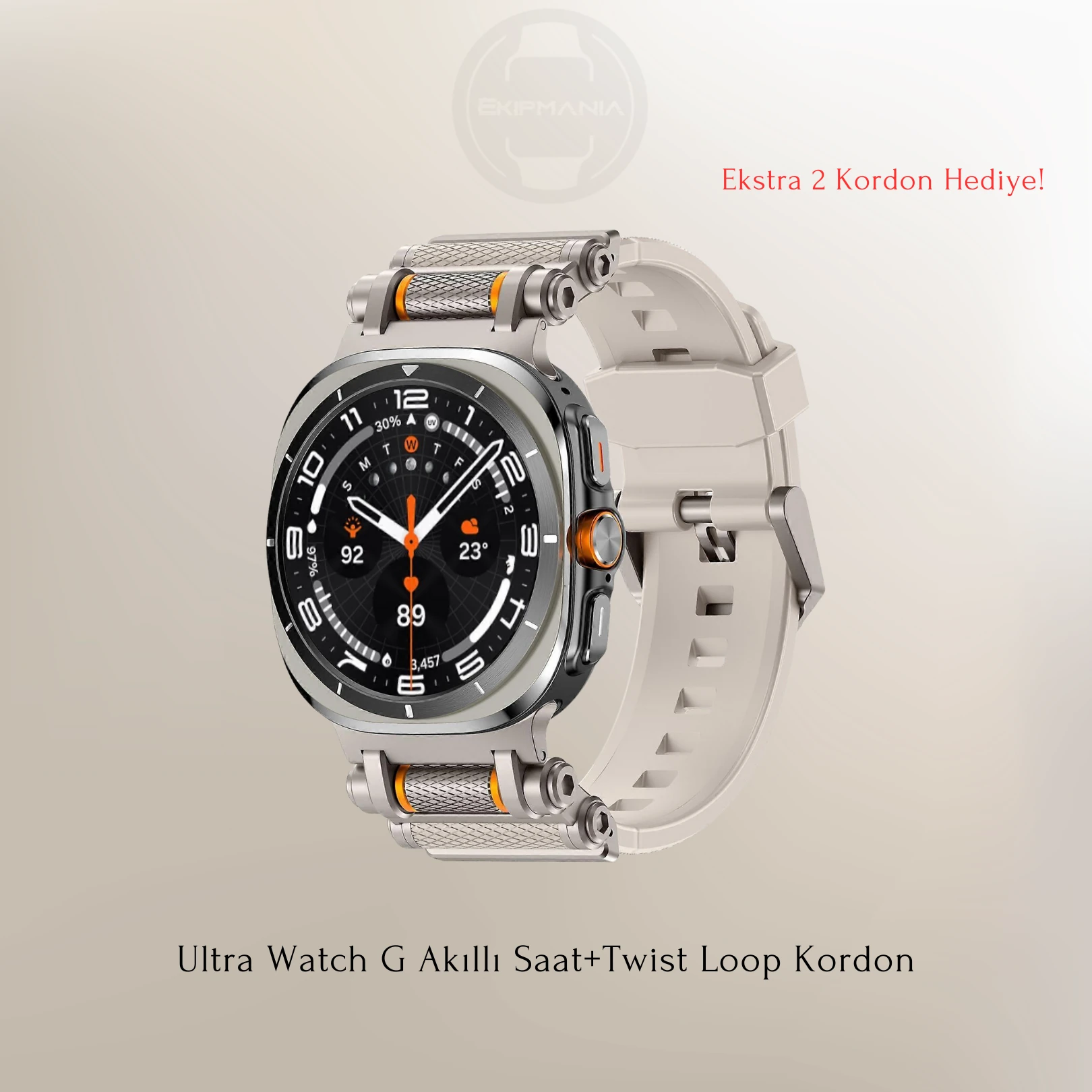 Ultra Watch G Akıllı Saat+Twist Kordon