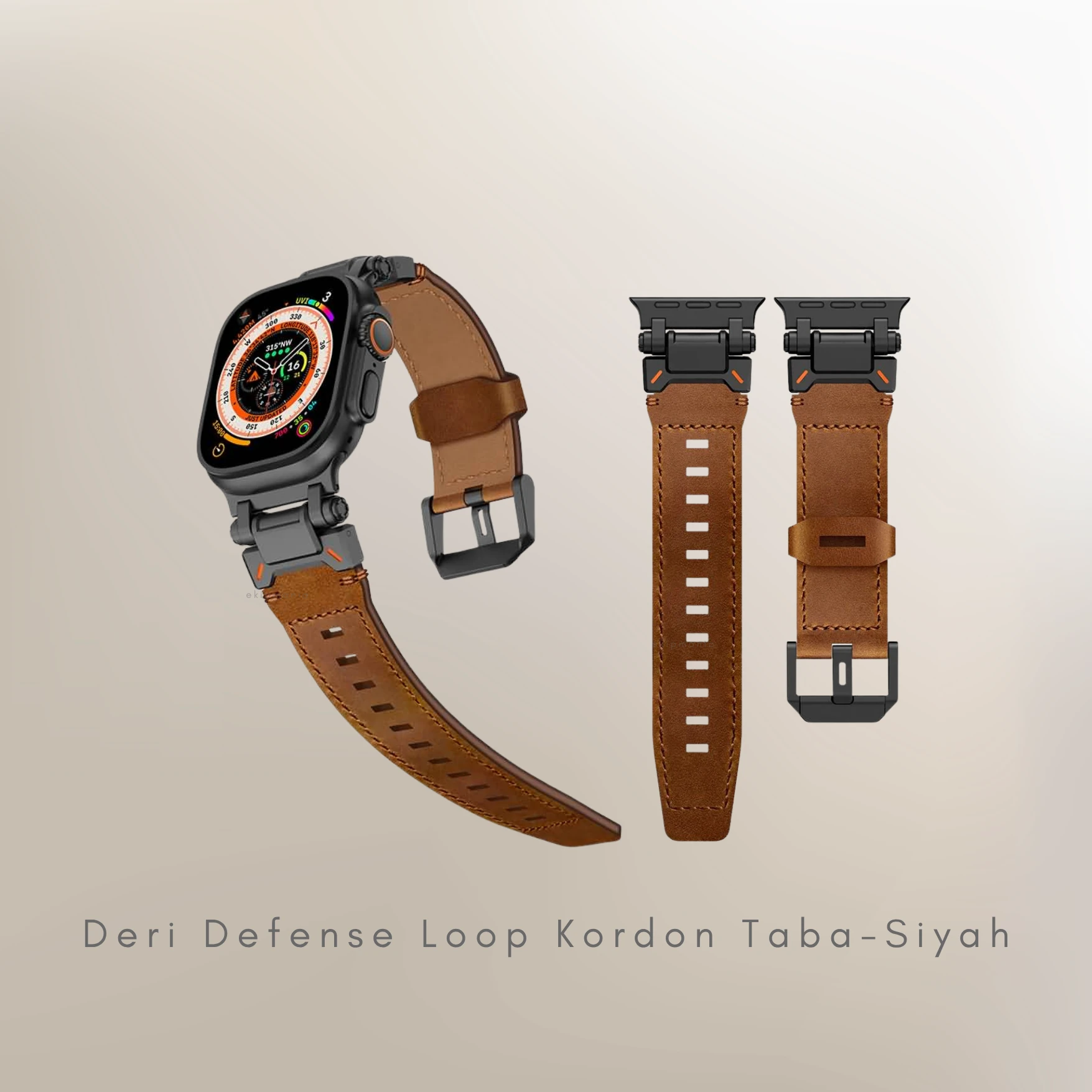 Deri Defense Loop Kordon | 44-45-46-49mm Watch Uyumlu |