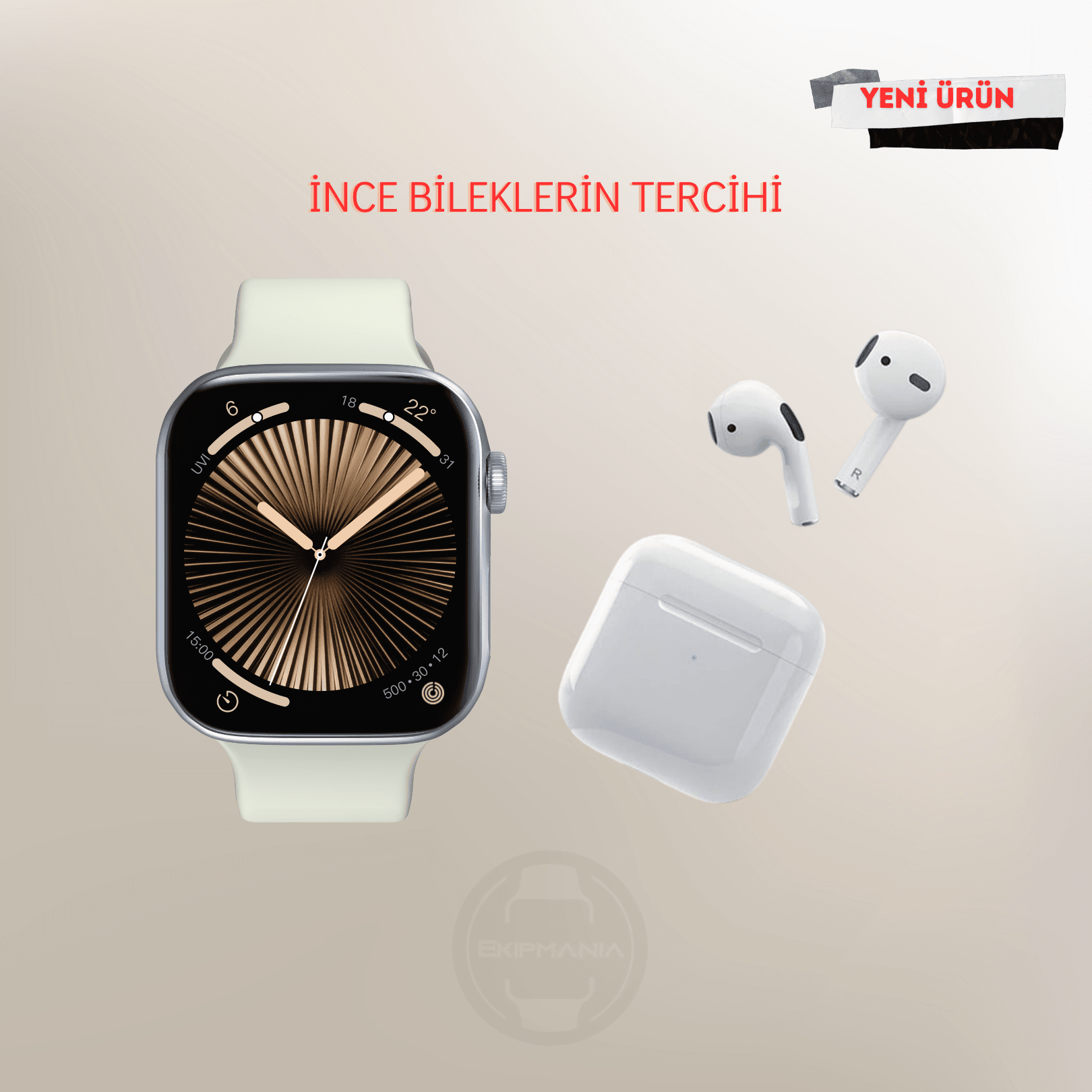 W10 Mini Plum 41mm+Kablosuz Kulaklık
