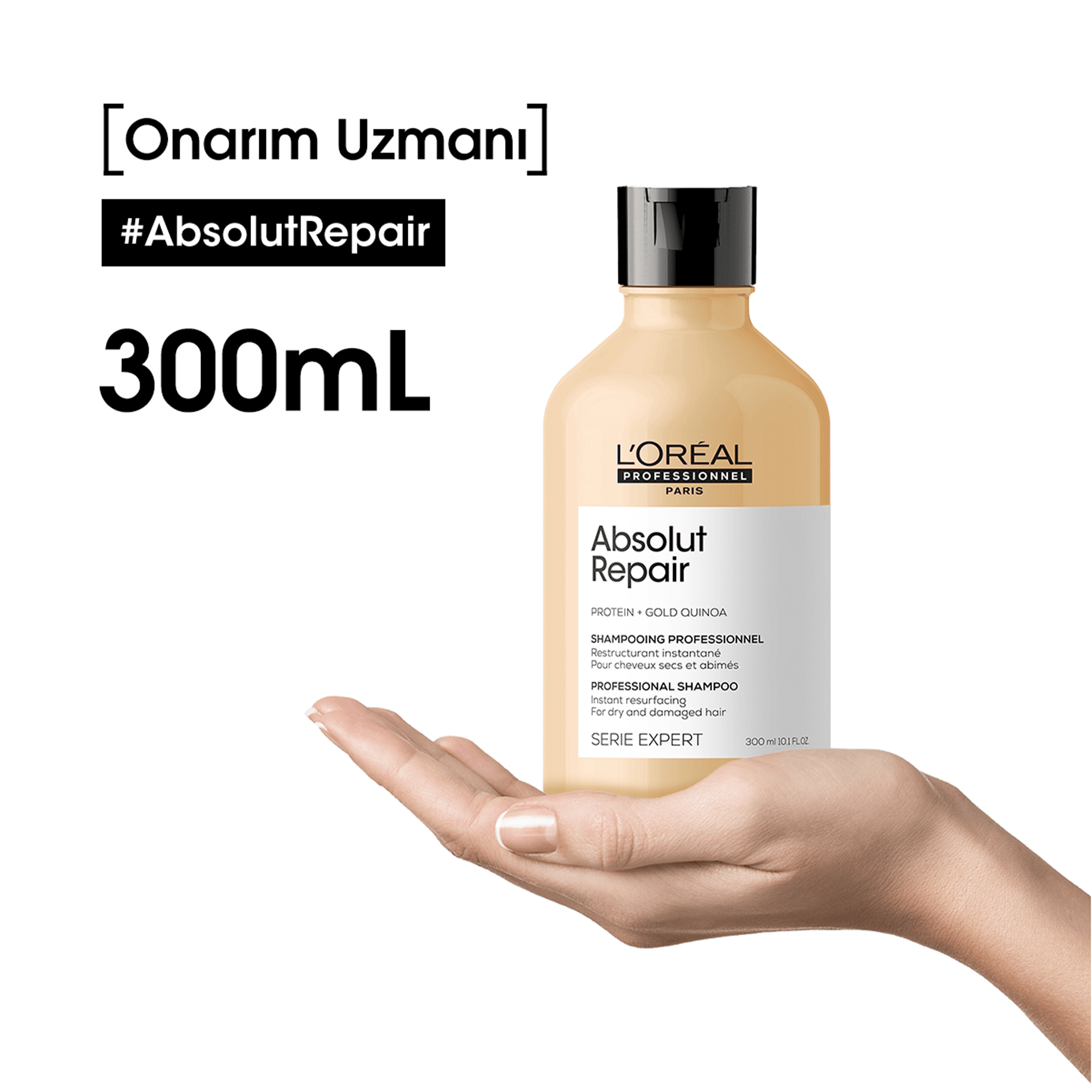 Loreal Professionnel Paris Serie Expert Absolut Repair Yıpranmış Saçlar için Onarıcı Şampuan 300 ml