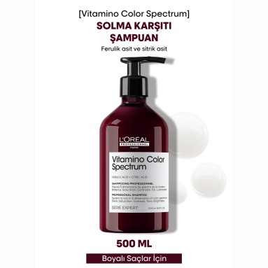  Loreal Professionnel Paris Serie Expert Vitamino Color Spectrum Boyalı Saçlar İçin Solma Karşıtı Şampuan 500 ml   
