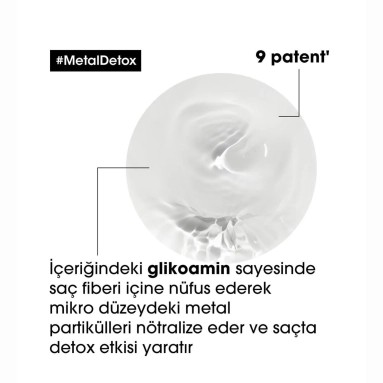 Loreal Professionnel Paris Serie Expert Metal Detox Renkli ve Açıcı ile İşlem Görmüş Saçlar İçin Metal Karşıtı Arındırıcı Şampuan 500 ml