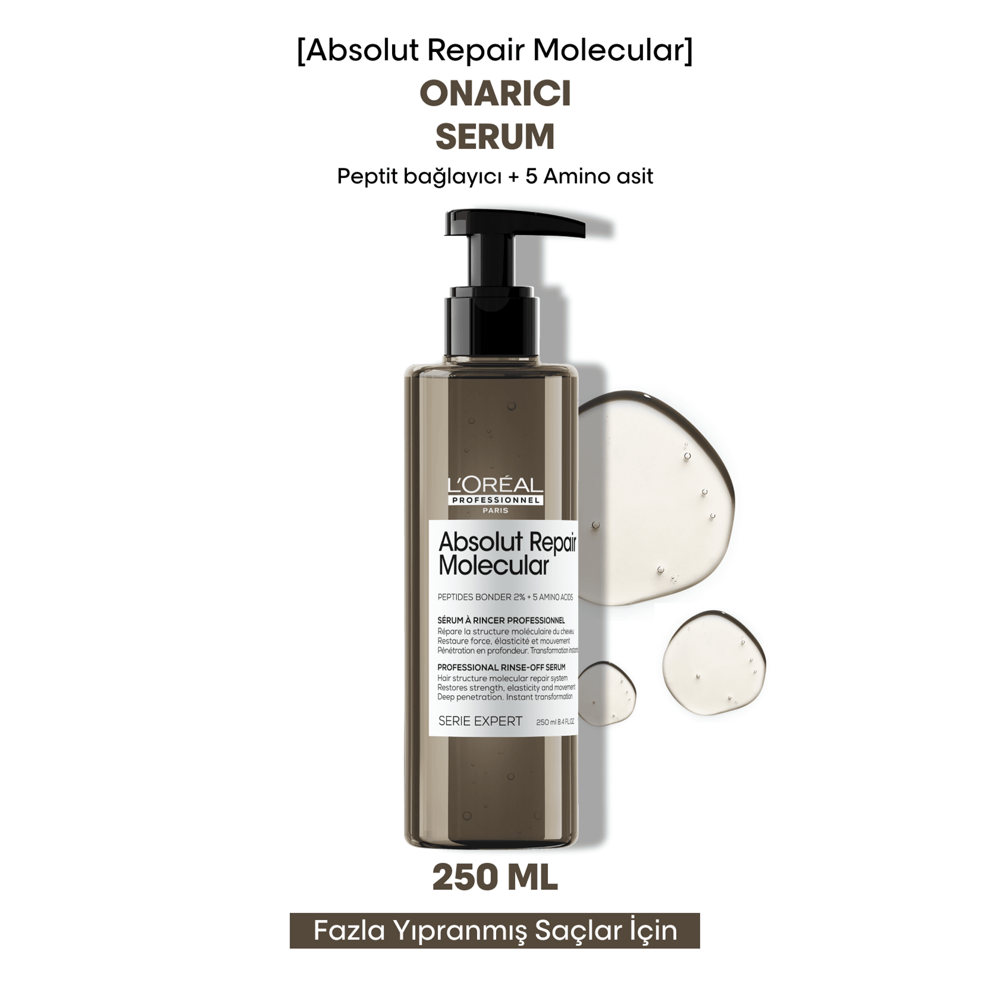 L'oreal Professionnel Serie Expert Absolut Repair Molecular Tüm Yıpranmış Saçlar İçin Durulanan Serum 250 ml