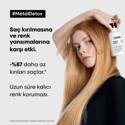 Loreal Professionnel Paris Serie Expert Metal Detox Renkli ve Açıcı ile İşlem Görmüş Saçlar İçin Metal Karşıtı Arındırıcı Şampuan 500 ml