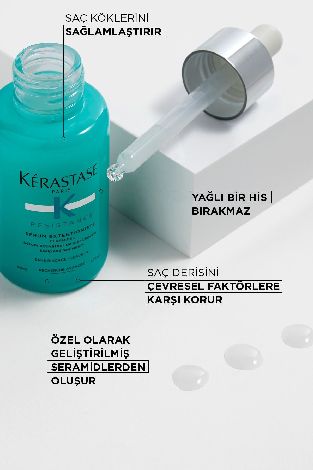 Resistance Serum Extentioniste Daha Hızlı Ve Güçlü Uzayan Saçlar Için Bakım Serumu 50 ml