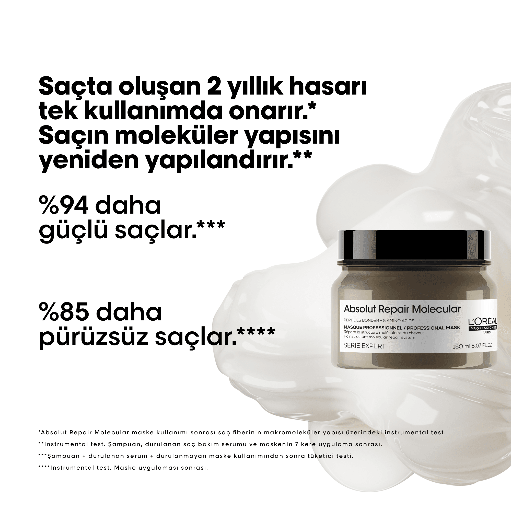 Loreal Professionnel Paris Serie Expert Absolut Repair Molecular Saç Maskesi 150 ml