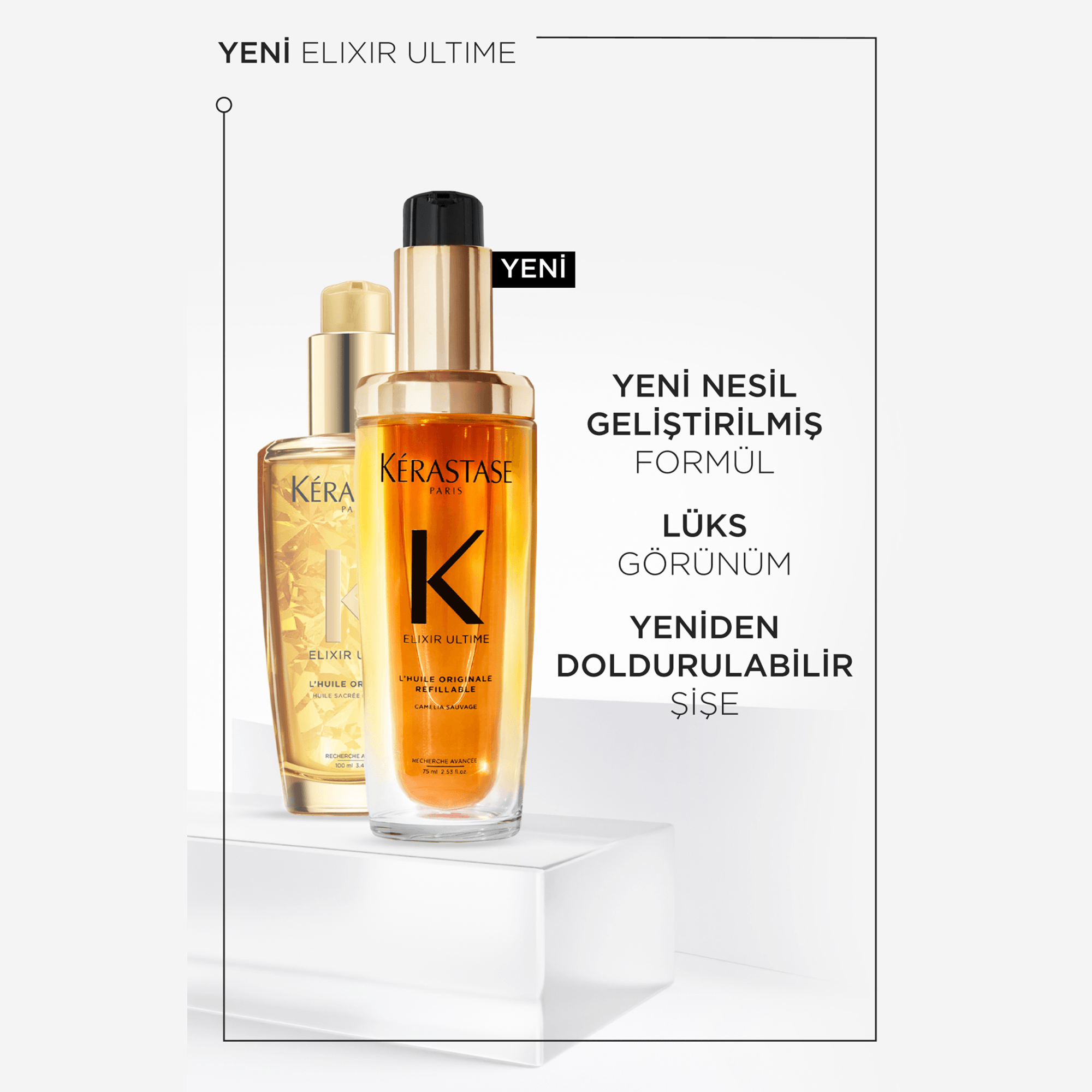  Kerastase Elixir Ultime L'Huile Originale Saç Yağı 75 ml   playvideoplaybutton           Ürün içerikleri ve ambalajları zaman zaman güncellenebilir. En yeni ve tam içerik listesi için ürün ambalajına bakınız.  Kargo Bedava  Kerastase Elixir Ultime L'Huile