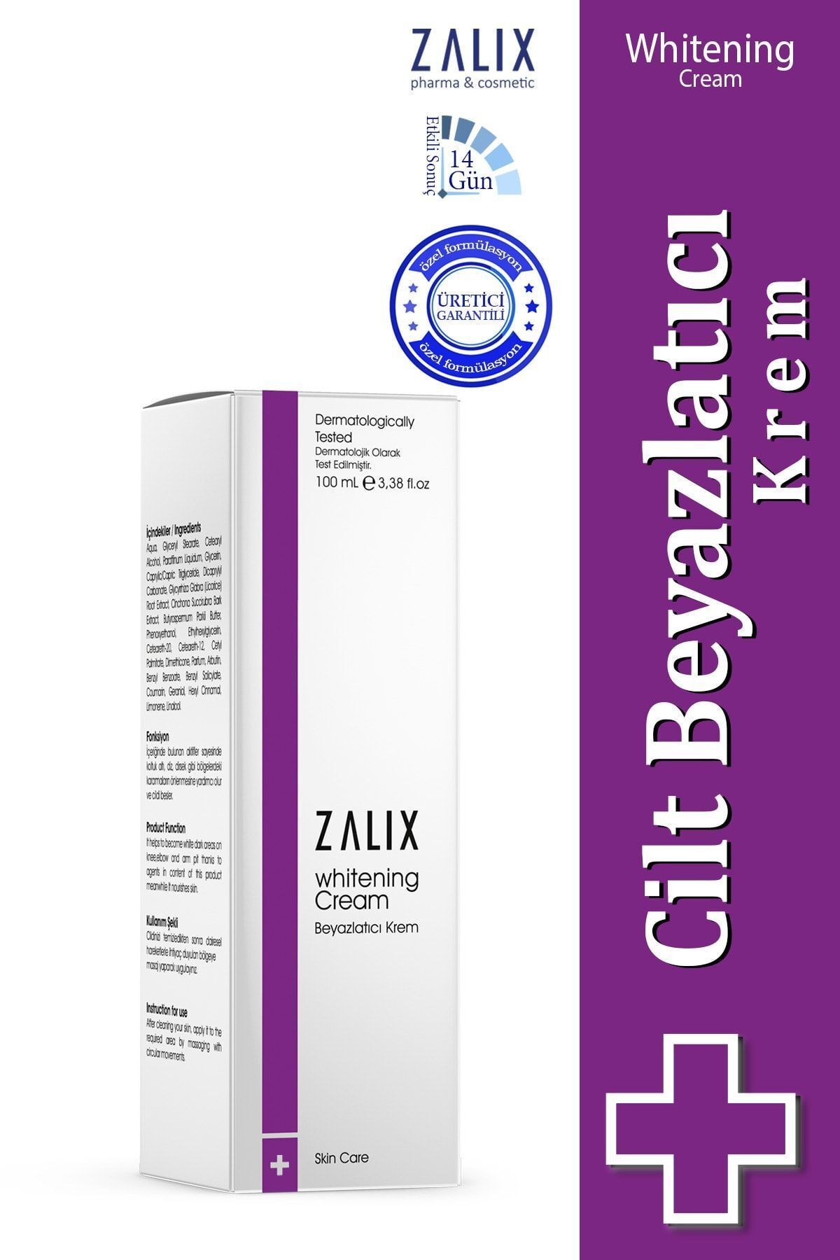 Cilt Beyazlatıcı Krem ( Whitening Cream ) 100 Ml