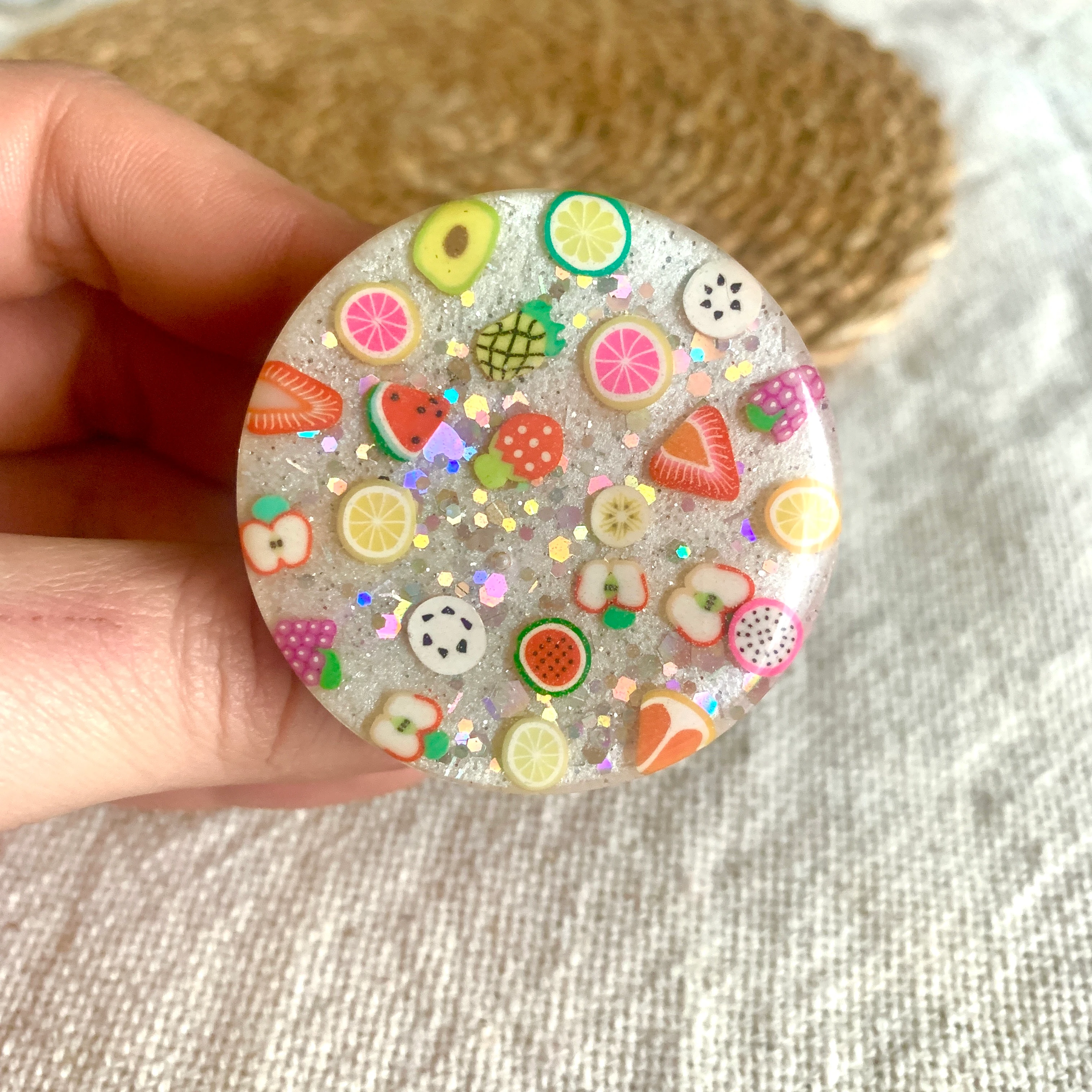 Figür Telefon Tutucu - Meyve - Hologram