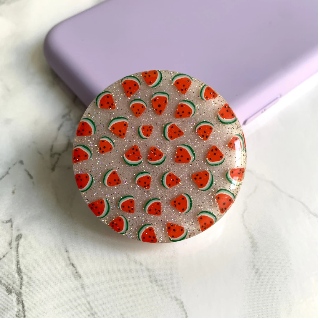 Figür Telefon Tutucu - Karpuz - Simli