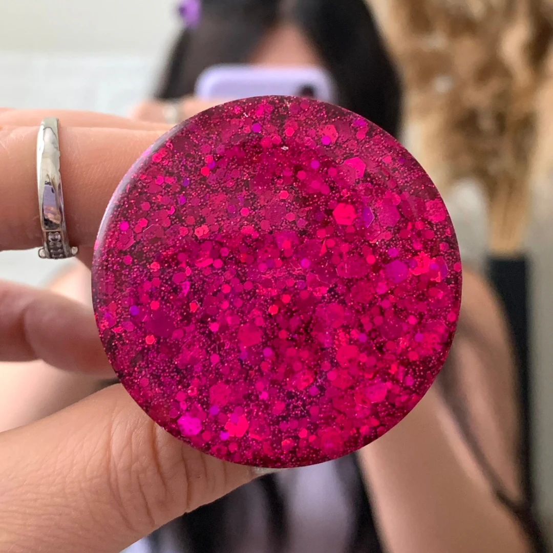 Hologram Telefon Tutucu - Fuşya