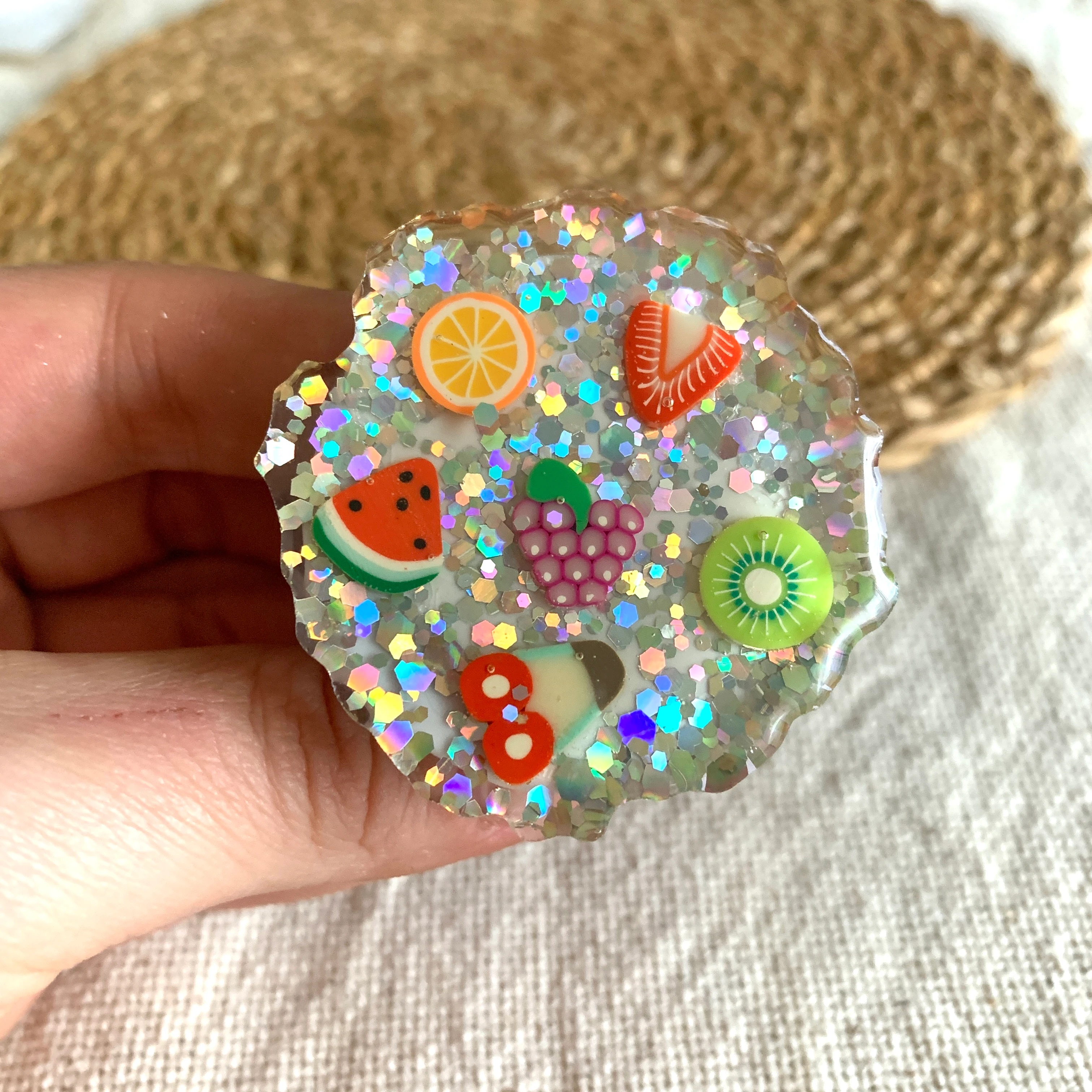 Figür Telefon Tutucu - Meyve - Büyük