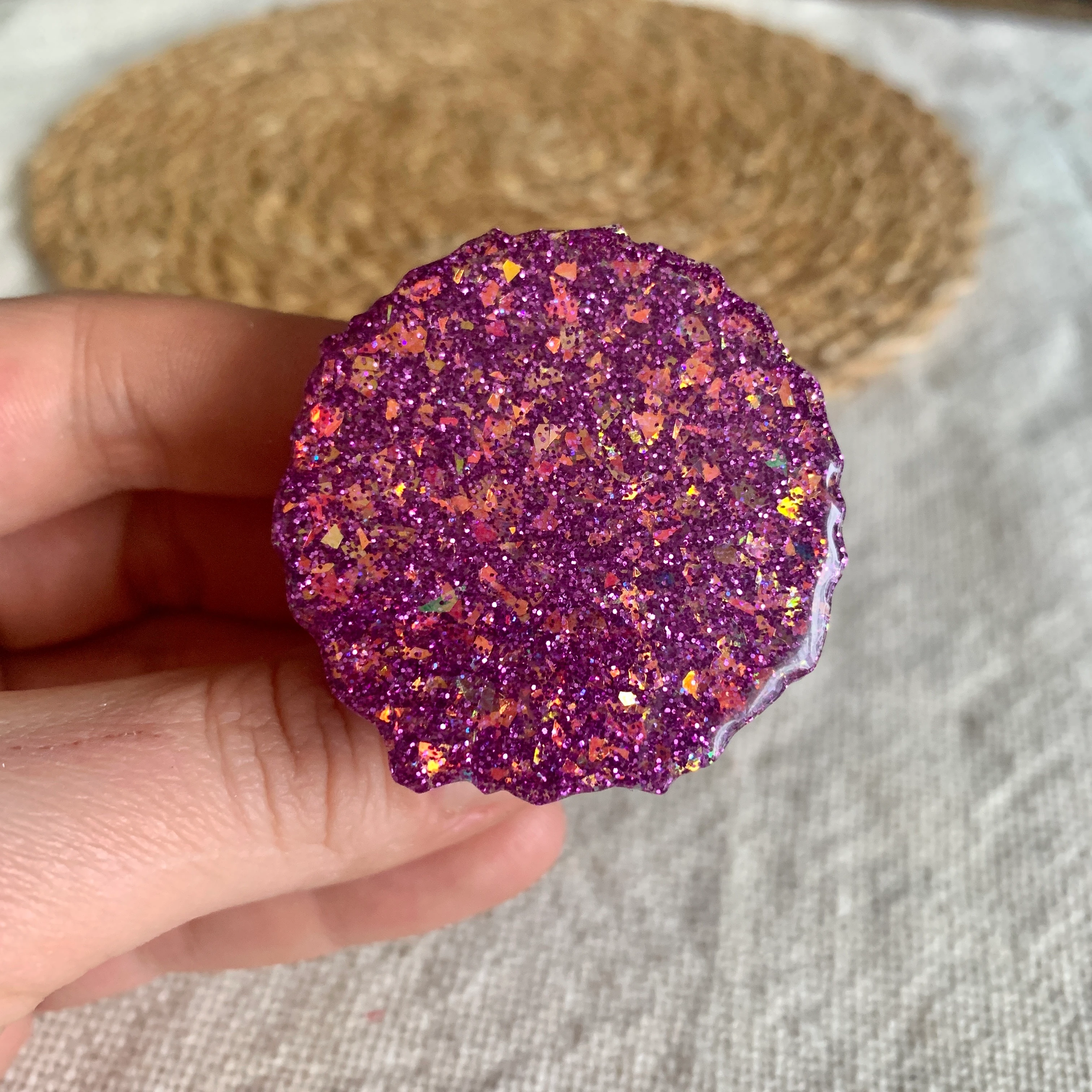 Simli - Pullu Telefon Tutucu - SMLPLL-TT8