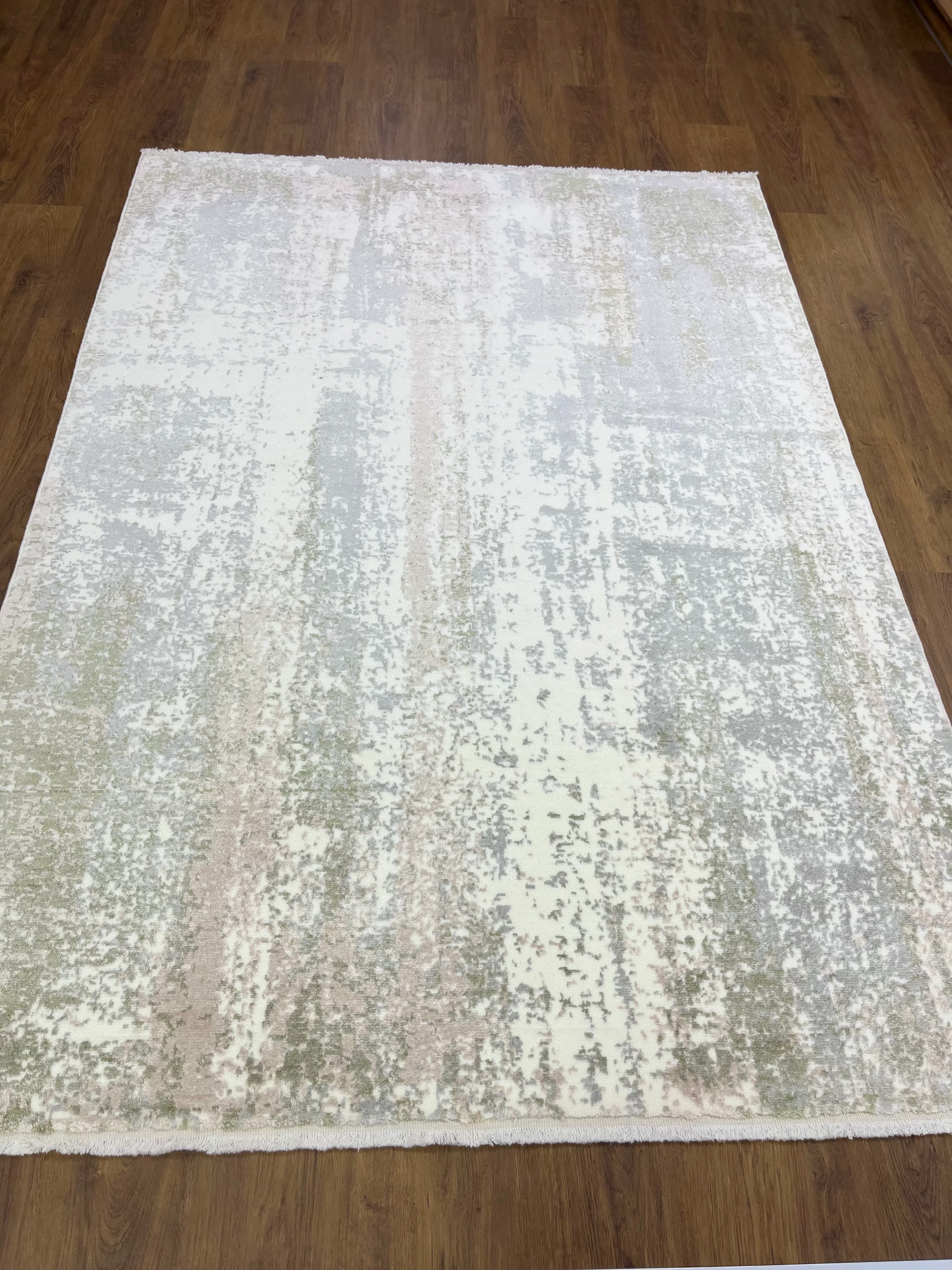 ÖZEL TEZGAH 07 OPTİK PETROL Emeği ile Özel Tezgahlarda Üretilen Yün Viskon Salon Halısı 160X230