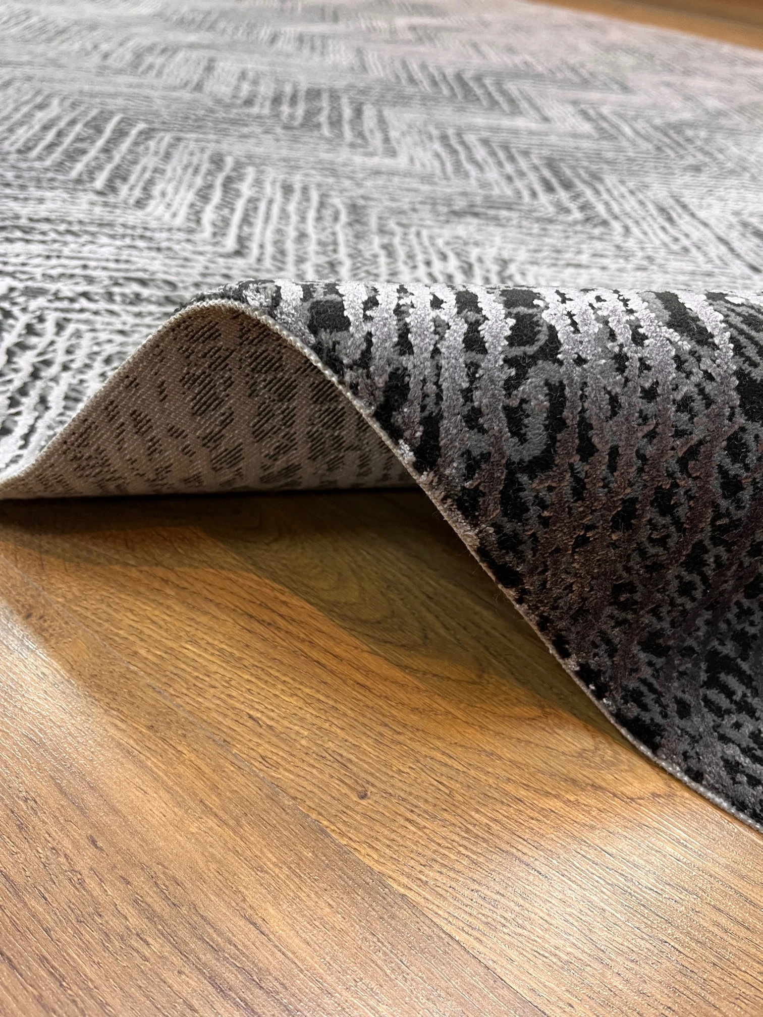 TALIA SAMPLE ANTRASİT SİLVER IŞILTILI ŞIK SALON HALISI 200x290