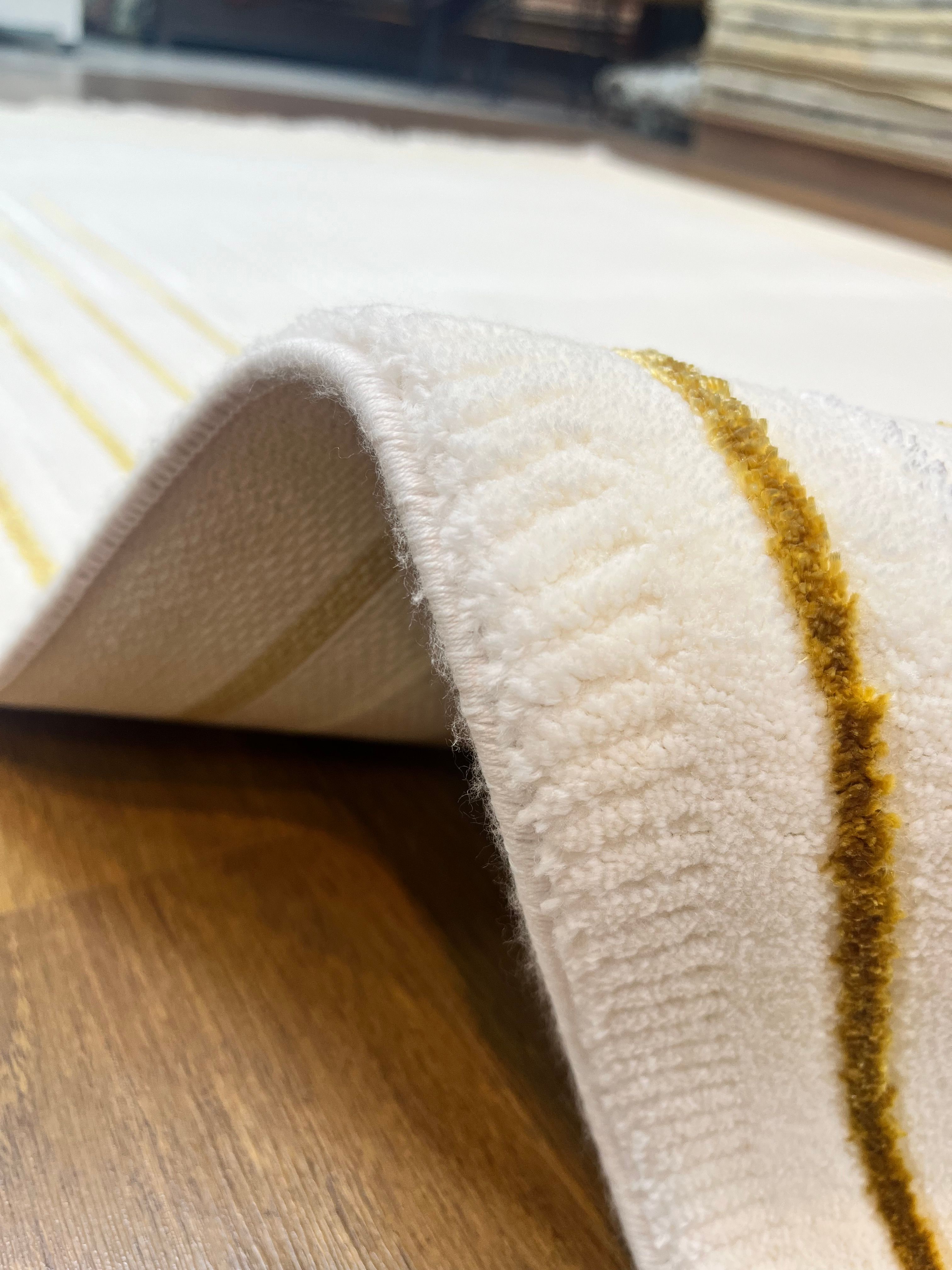 BUGO CONCEPT POLYESTER CREAM GOLD MAKİNA HALISI 160x230