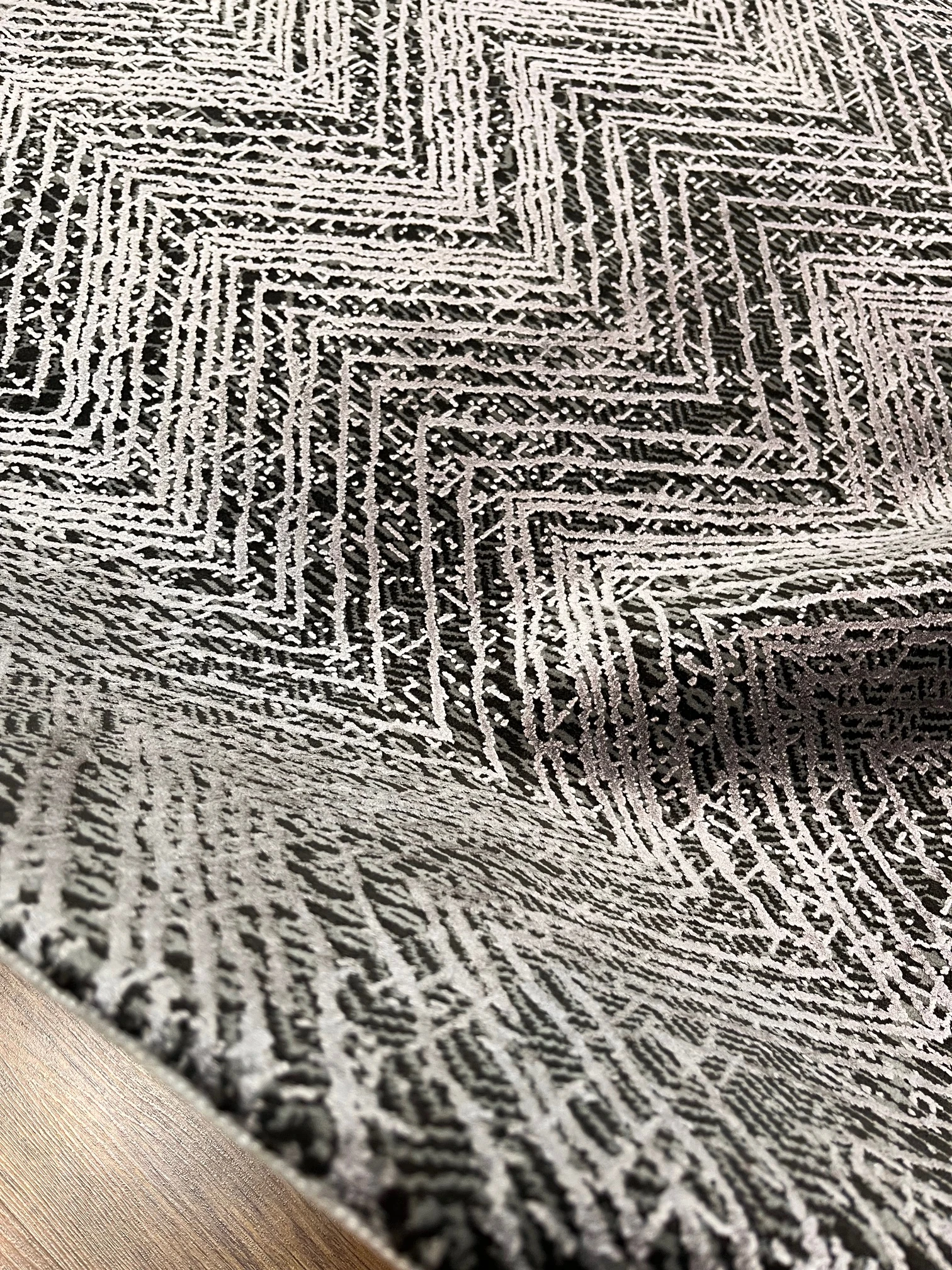 TALIA SAMPLE ANTRASİT SİLVER IŞILTILI ŞIK SALON HALISI 200x290 - 200 x 290