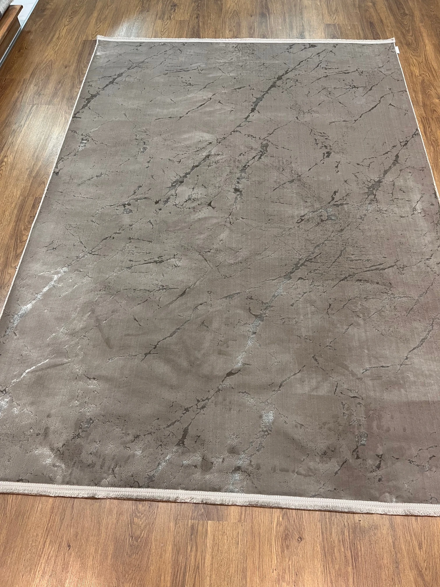 VİZON KAHVE IŞILTILI MAKİNA HALISI 160X230 - 160 x 230