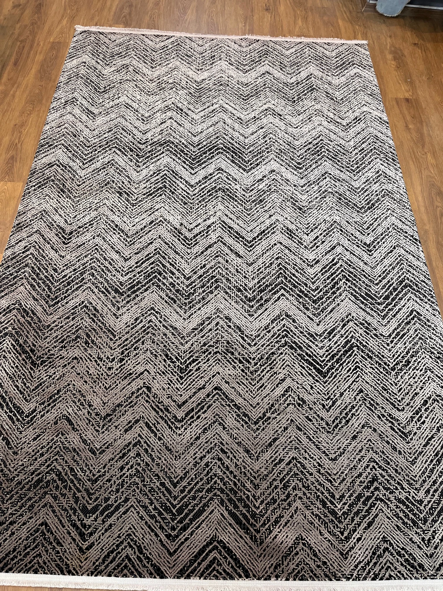 TALIA SAMPLE VİZON ANTRASİT RENKLİ MODERN DESENLİ SALON HALISI 200x 290