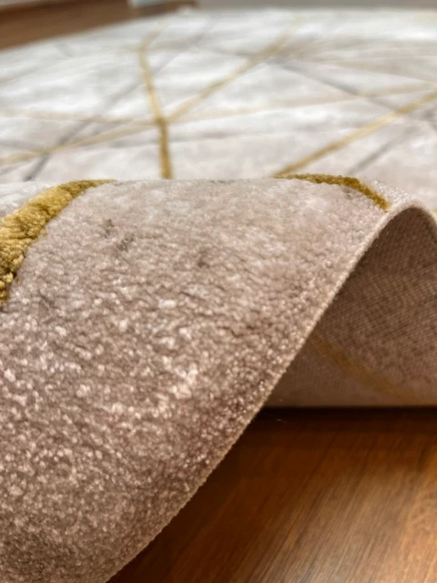 AKRİLİK SARI, GRİ, KREM MAKİNA HALISI 160x230