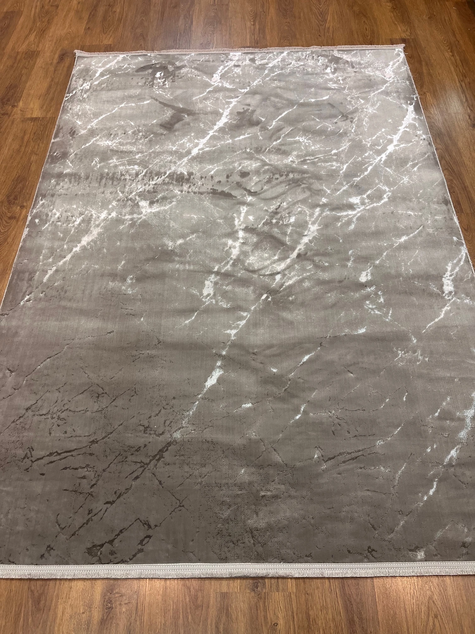 VİZON KAHVE IŞILTILI MAKİNA HALISI 160X230