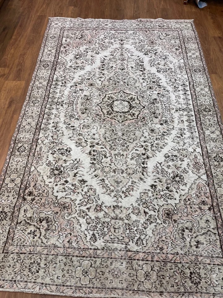 BUGO CONCEPT el dokuma vintage traşlanmış halı 175x285