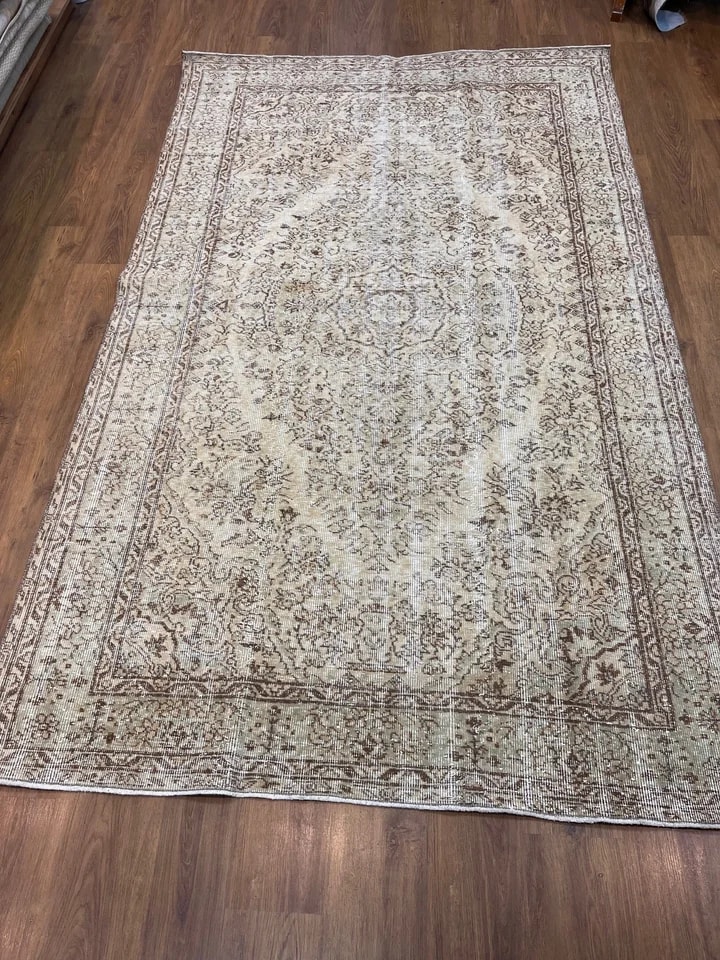 BUGO CONCEPT el dokuma vintage traşlanmış halı 173x284