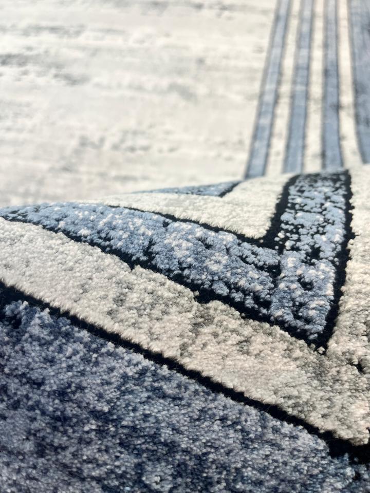 BUGO CONCEPT AKRİLİK GREY BLUE MAKİNA HALISI 160x230