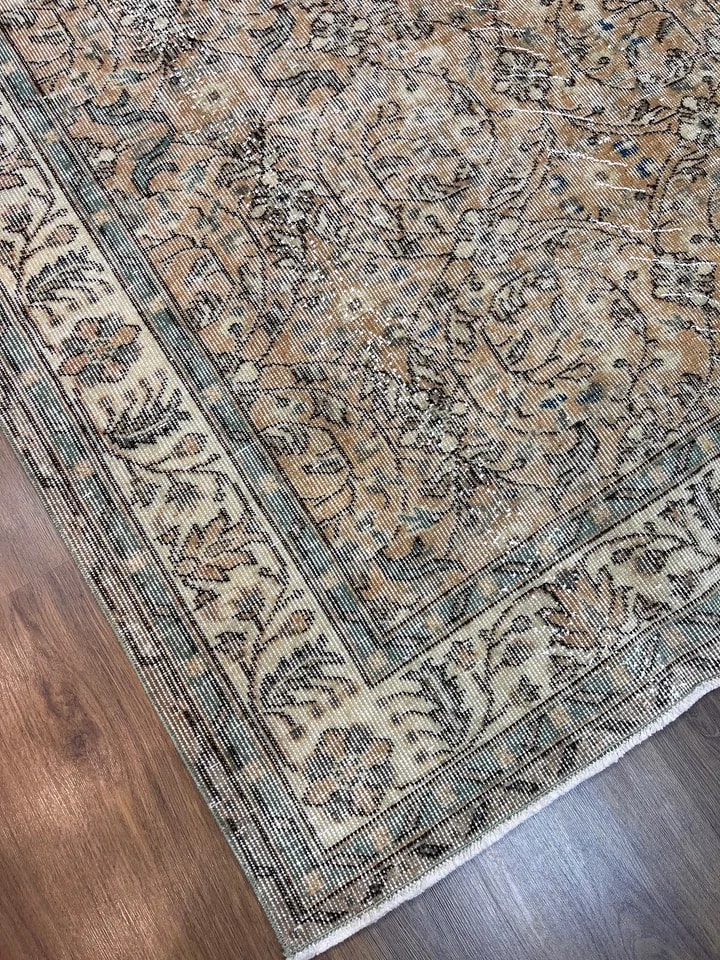 BUGO CONCEPT el dokuma traşlanmış vintage halı 159x288