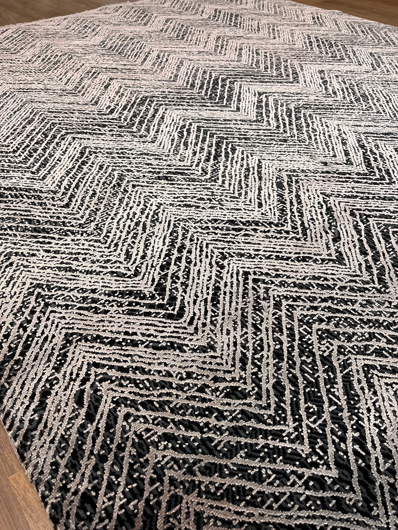 TALIA SAMPLE VİZON ANTRASİT RENKLİ MODERN DESENLİ SALON HALISI 200x 290