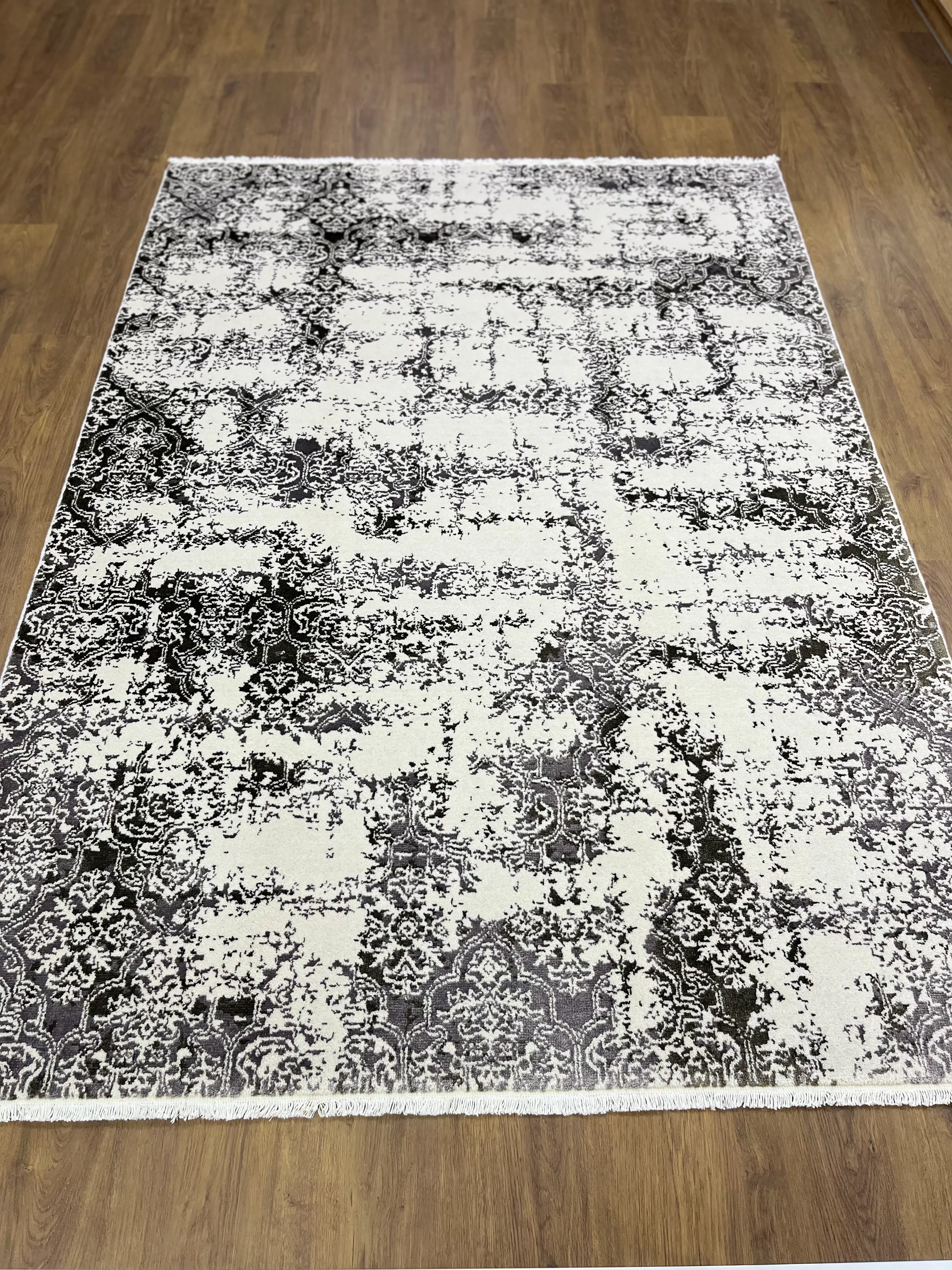 ÖZEL TEZGAH 09 BEIGE El Emeği ile Özel Tezgahlarda Üretilen Yün Viskon Salon Halısı 160X230 - 160 x 230