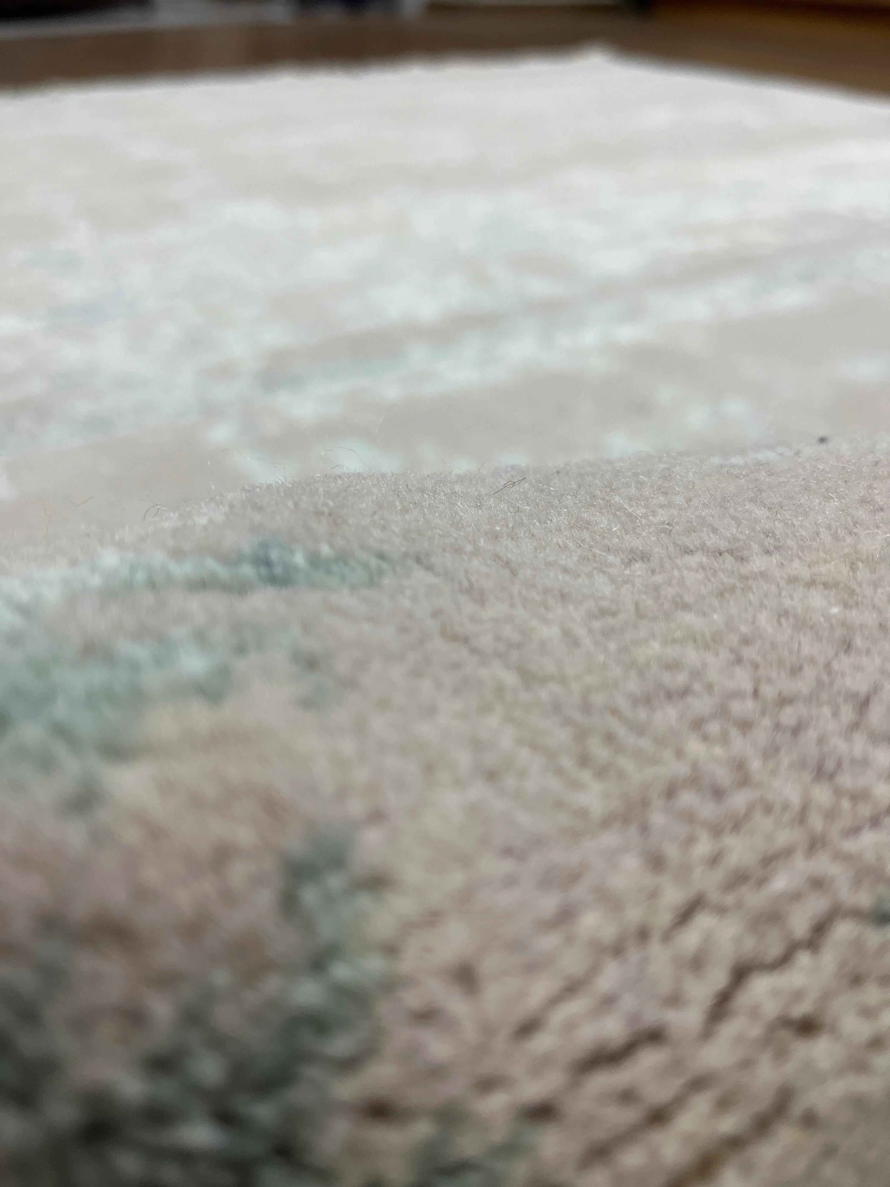 ÖZEL TEZGAH 16 BEIGE BLUE El Emeği ile Özel Tezgahlarda Üretilen Yün Viskon Salon Halısı