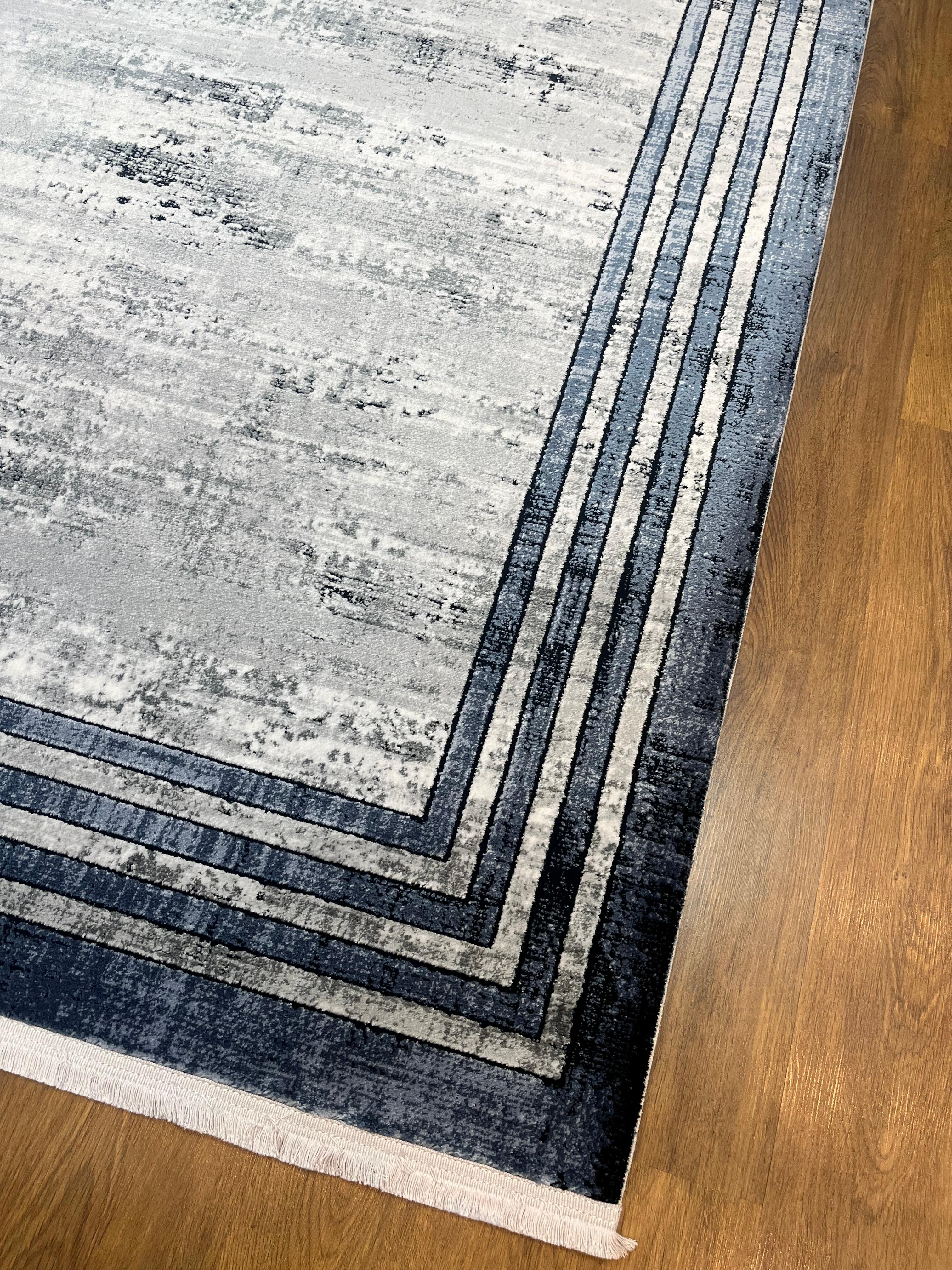 BUGO CONCEPT AKRİLİK GREY BLUE MAKİNA HALISI 160x230