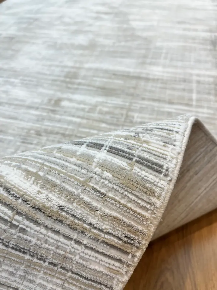 BUGO CONCEPT AKRİLİK GRİ BEJ MAKİNA HALISI 160x230