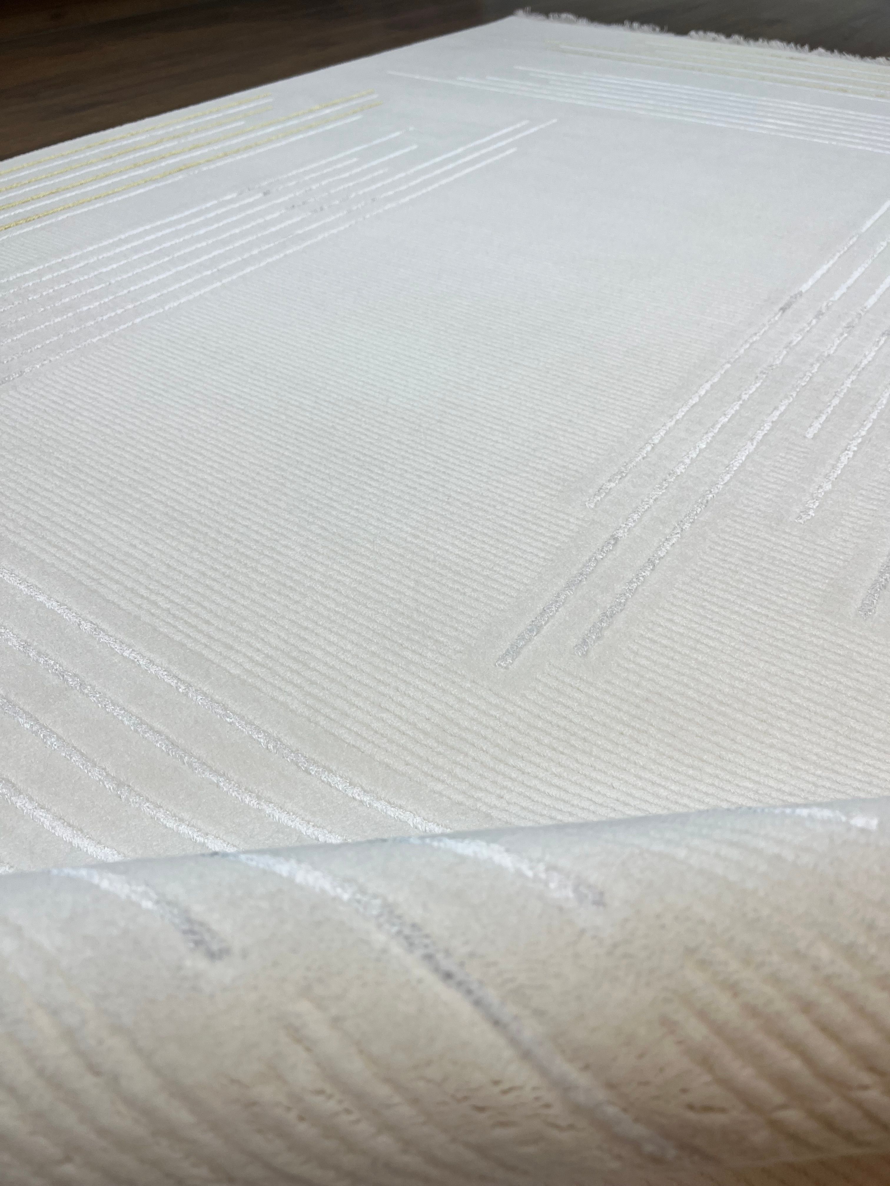 BUGO CONCEPT POLYESTER CREAM GOLD MAKİNA HALISI 160x230