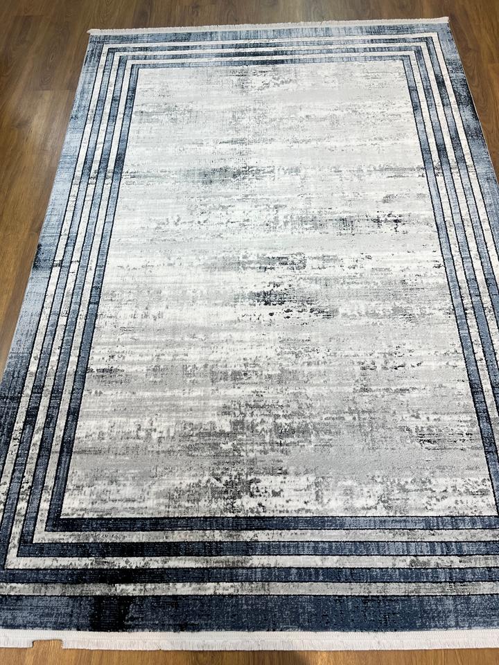 BUGO CONCEPT AKRİLİK GREY BLUE MAKİNA HALISI 160x230 - 160 x 230