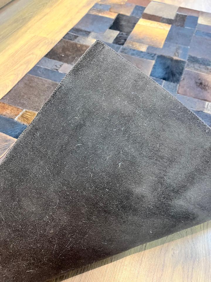 BÜYÜK PARÇALI DANA DERİSİ PATCHWORK HALI 80x140