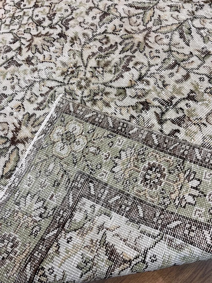 BUGO CONCEPT el dokuma traşlanmış vintage halı 155x255