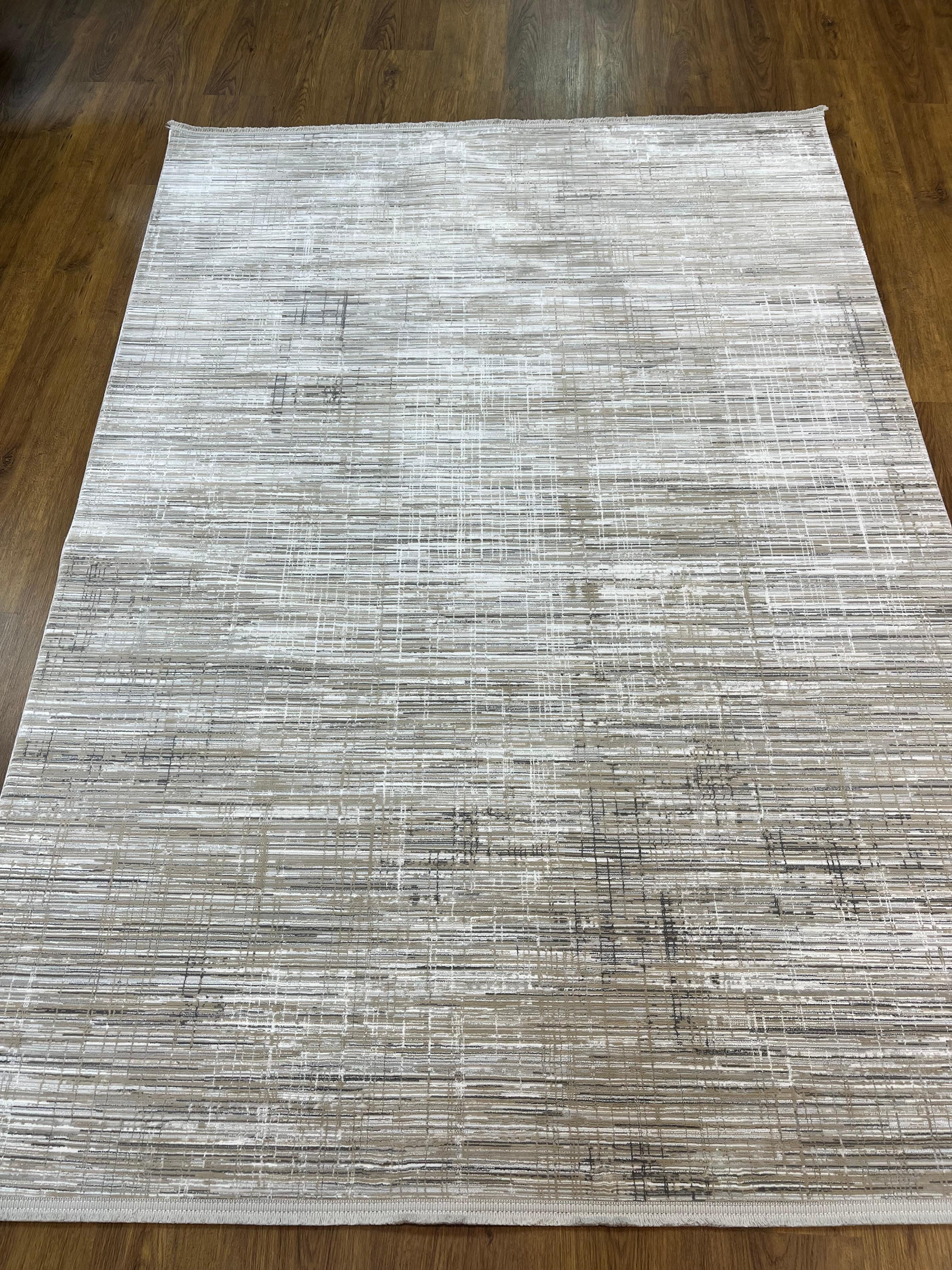BUGO CONCEPT AKRİLİK GRİ BEJ MAKİNA HALISI 160x230