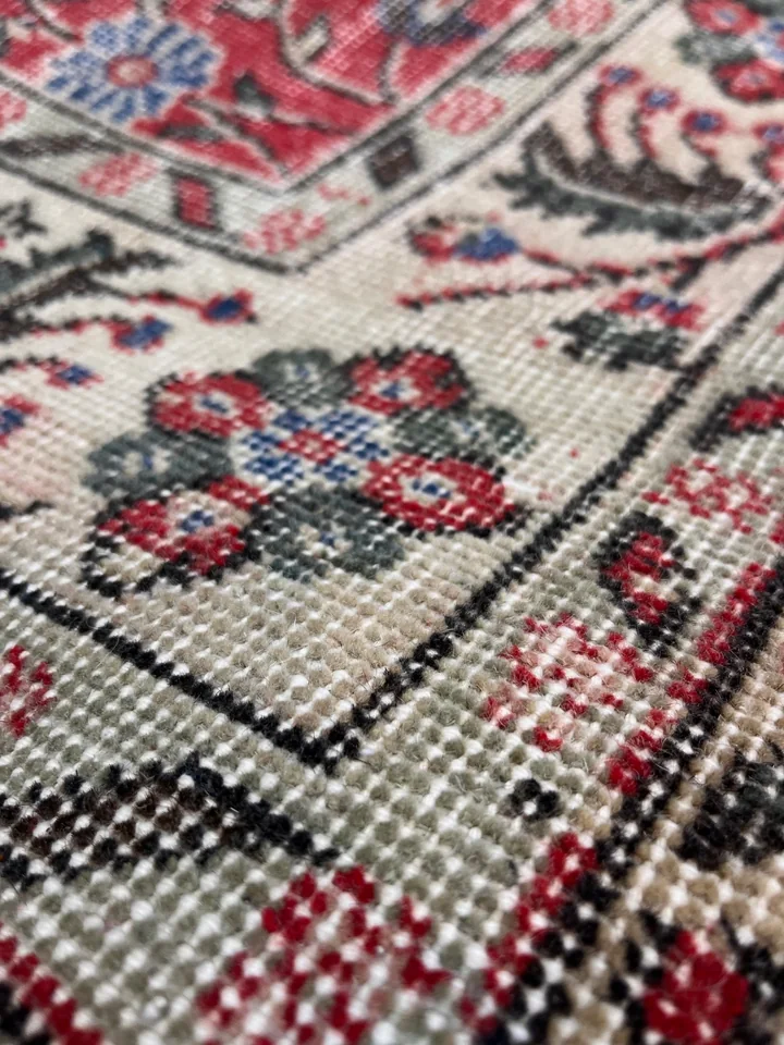 BUGO CONCEPT el dokuma traşlanmış vintage halı 161x275