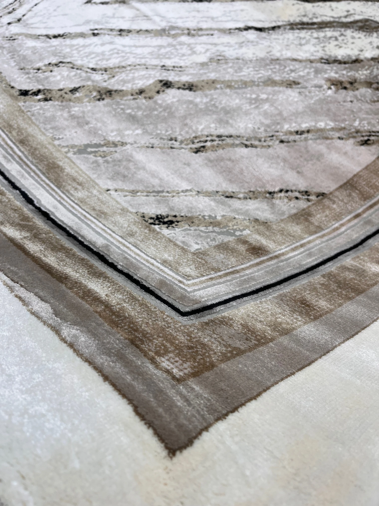 BUGO SAMPLE  VİZON CREAM PARLAK KALIN SALON HALISI 200x290 - 200 x 290