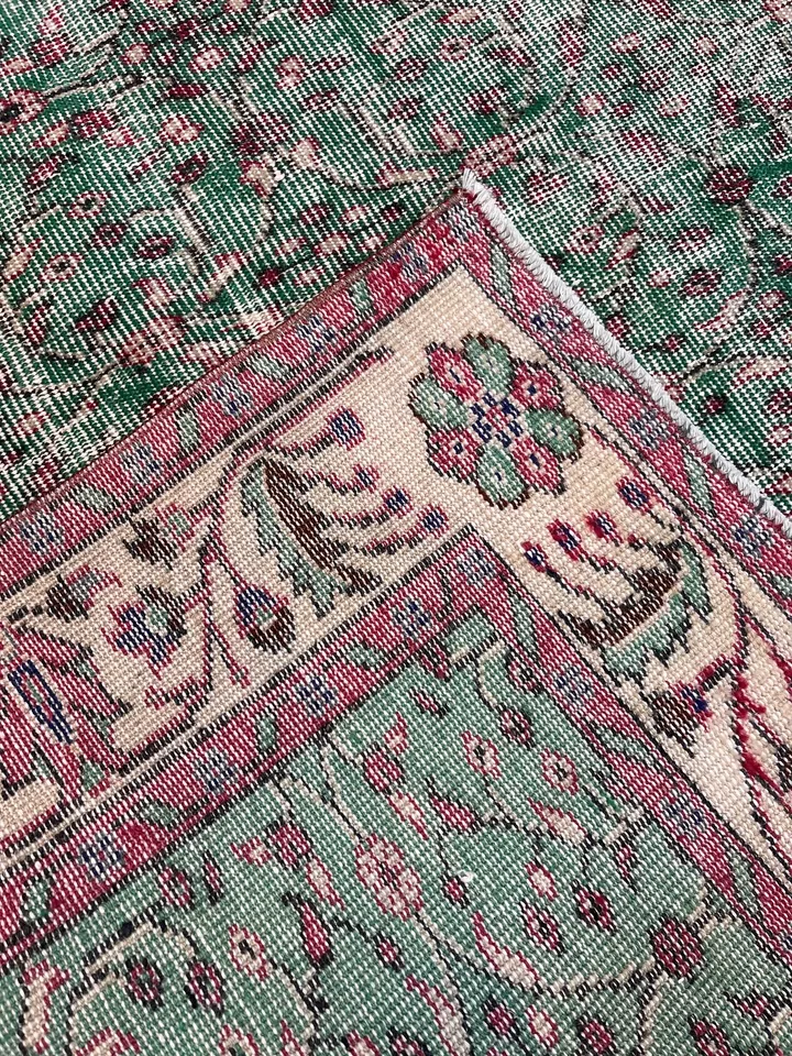 BUGO CONCEPT el dokuma vintage traşlanmış halı 194x293