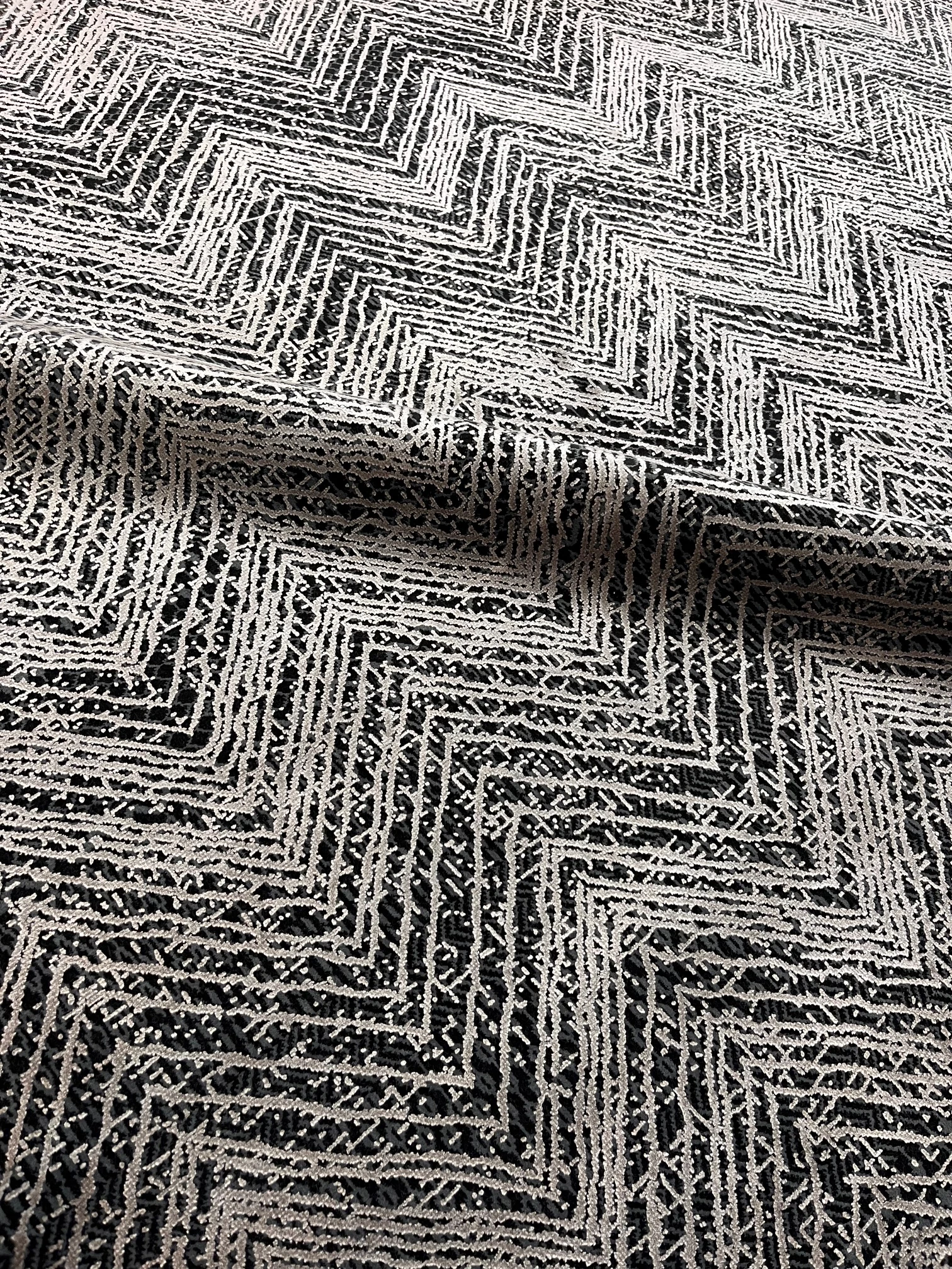 TALIA SAMPLE VİZON ANTRASİT RENKLİ MODERN DESENLİ SALON HALISI 200x 290