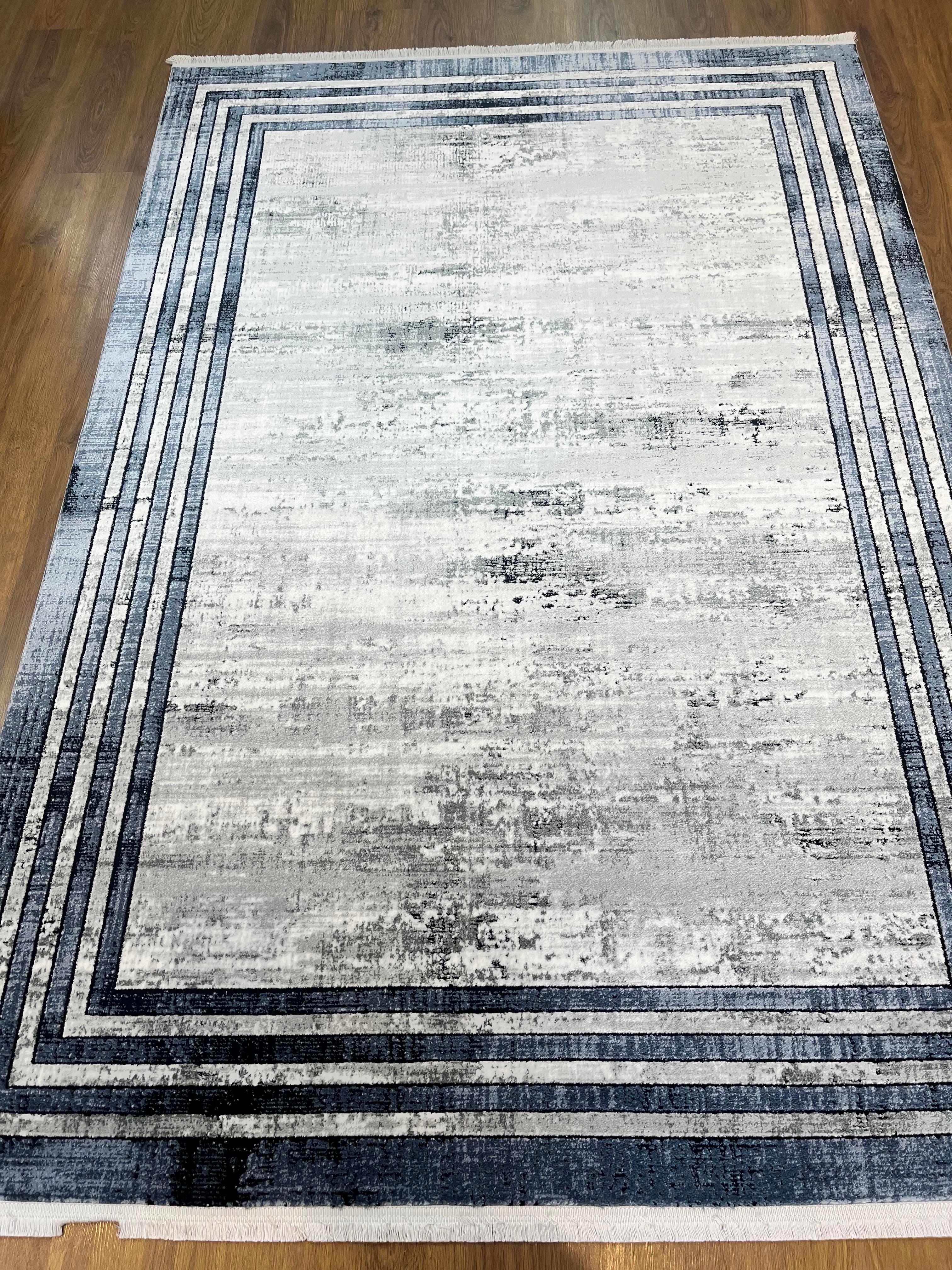 BUGO CONCEPT AKRİLİK GREY BLUE MAKİNA HALISI 160x230